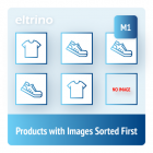 Products with Images Sorted First